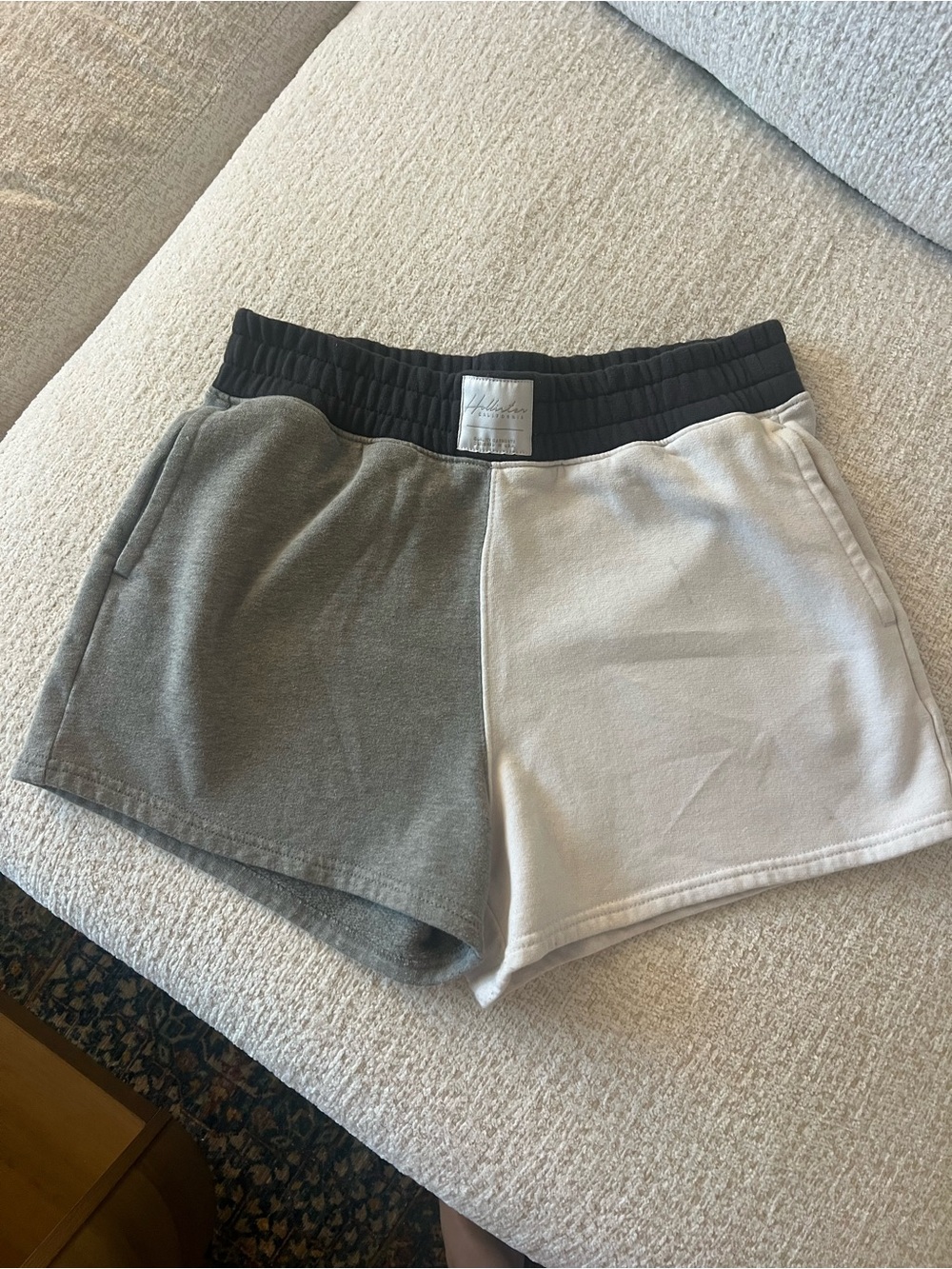 Hollister Gray and White Shorts SUPER SOFT